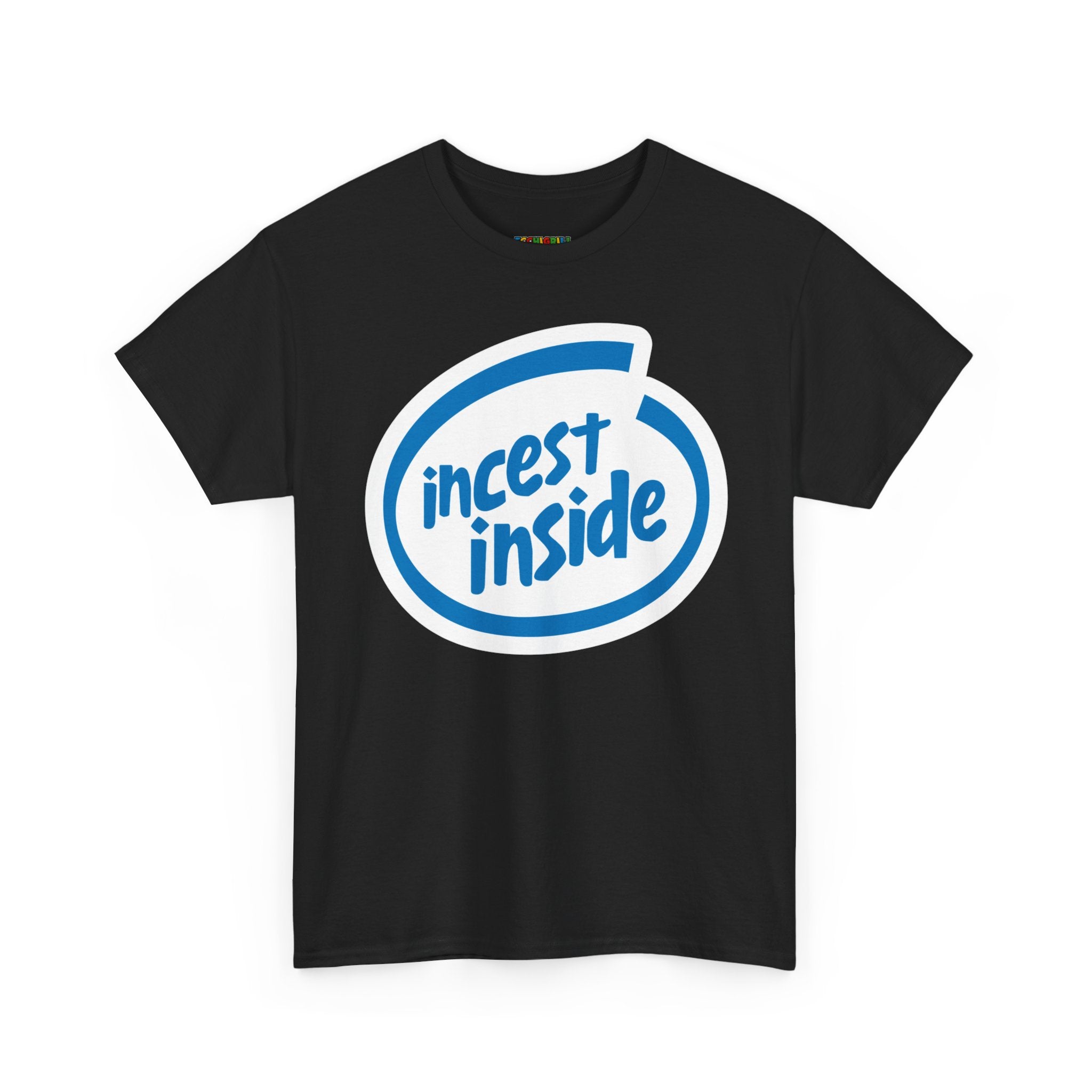 INCEST INSIDE-Black (Unisex Softstyle T-Shirt)