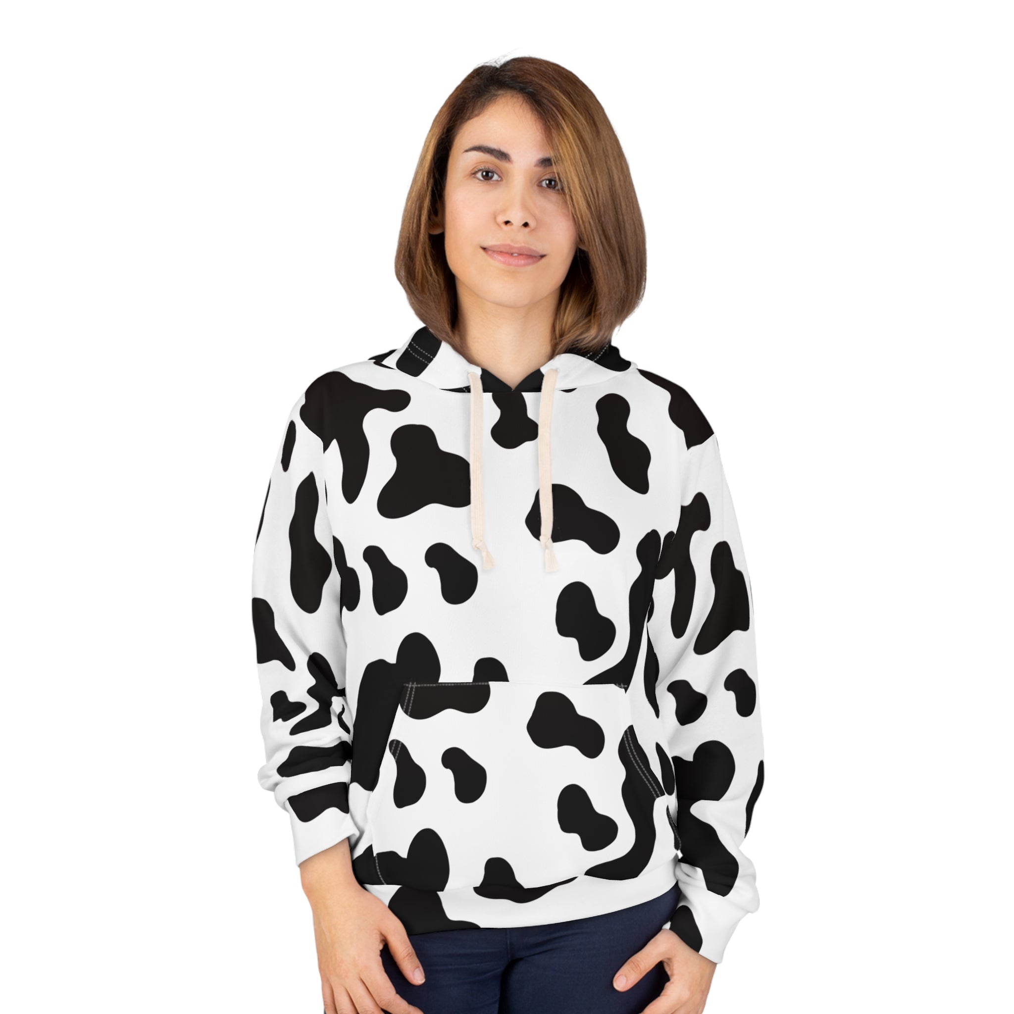 CowPrint Unisex Pullover Hoodie (AOP)