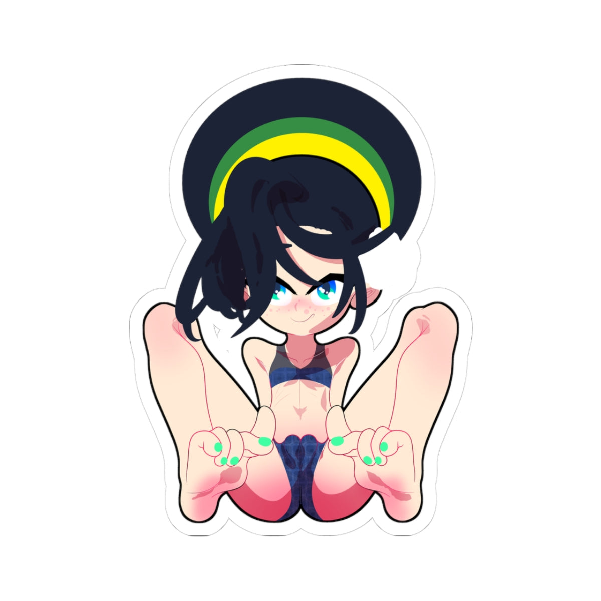 Asian Princess Kiss-Cut Sticker