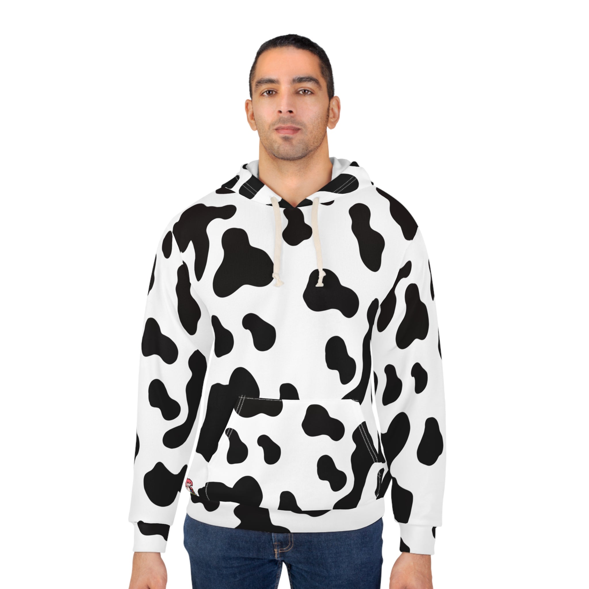 CowPrint Unisex Pullover Hoodie (AOP)