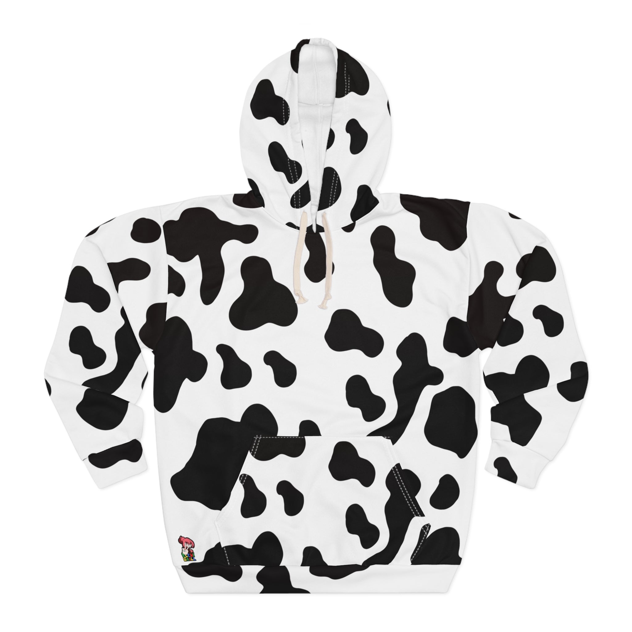 CowPrint Unisex Pullover Hoodie (AOP)