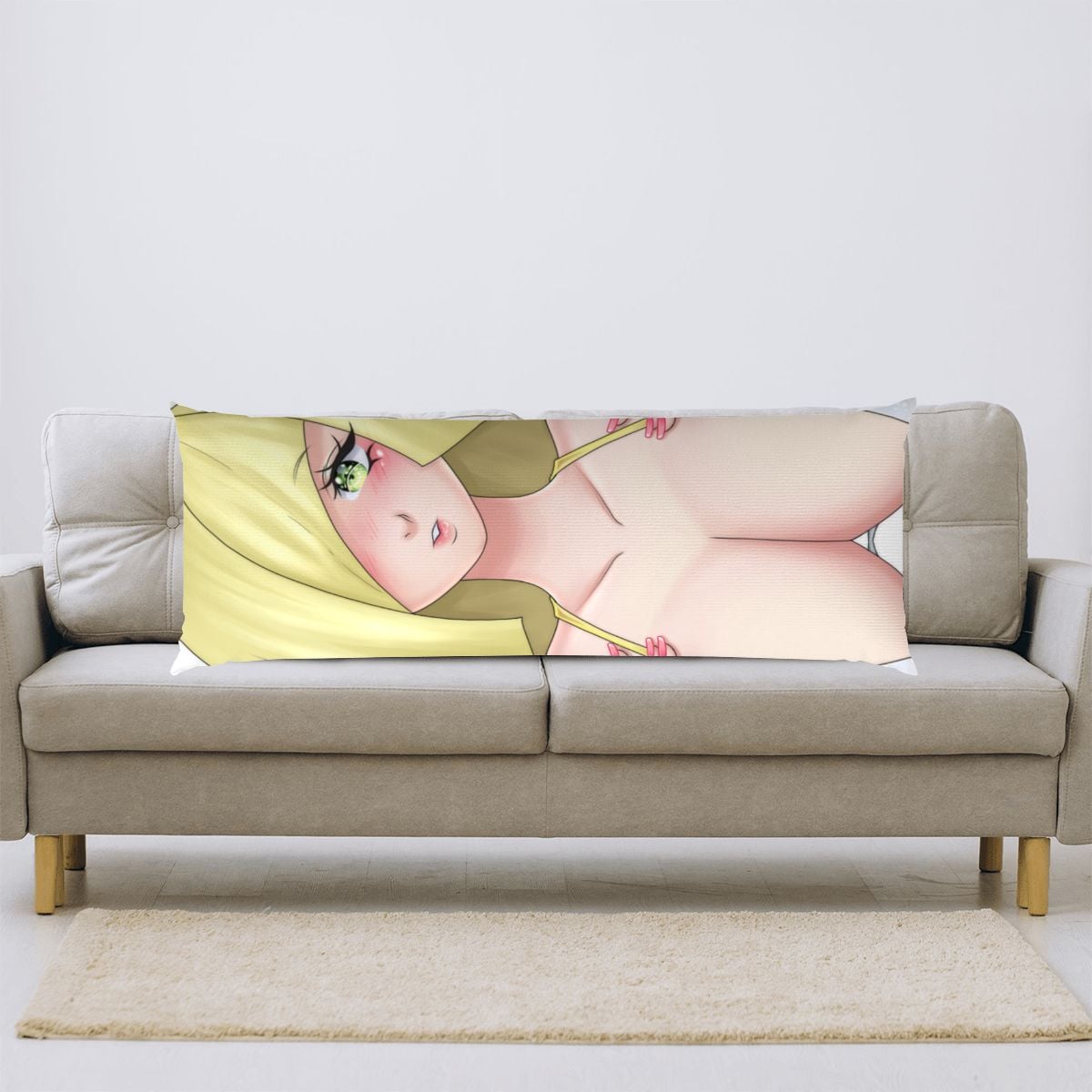 Body Pillow Cover 20"x54" Blond Milf Boobies