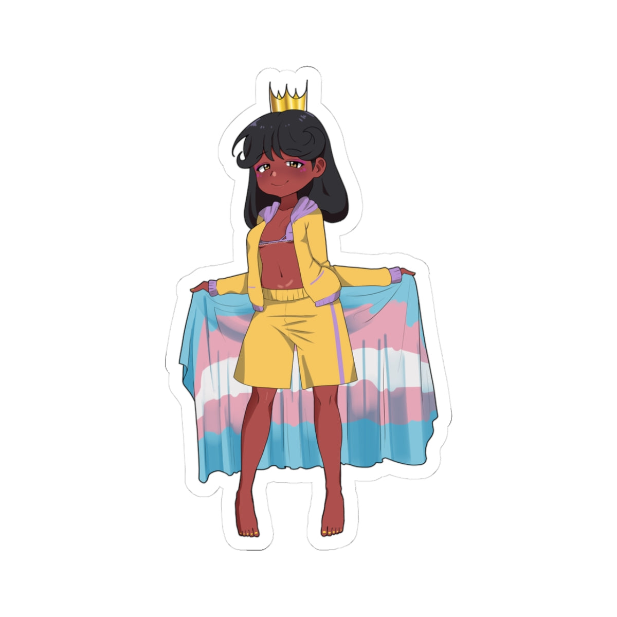 Sexy Trans Hentai Anime Queen in Bikini - NSFW Adult Anime Sticker