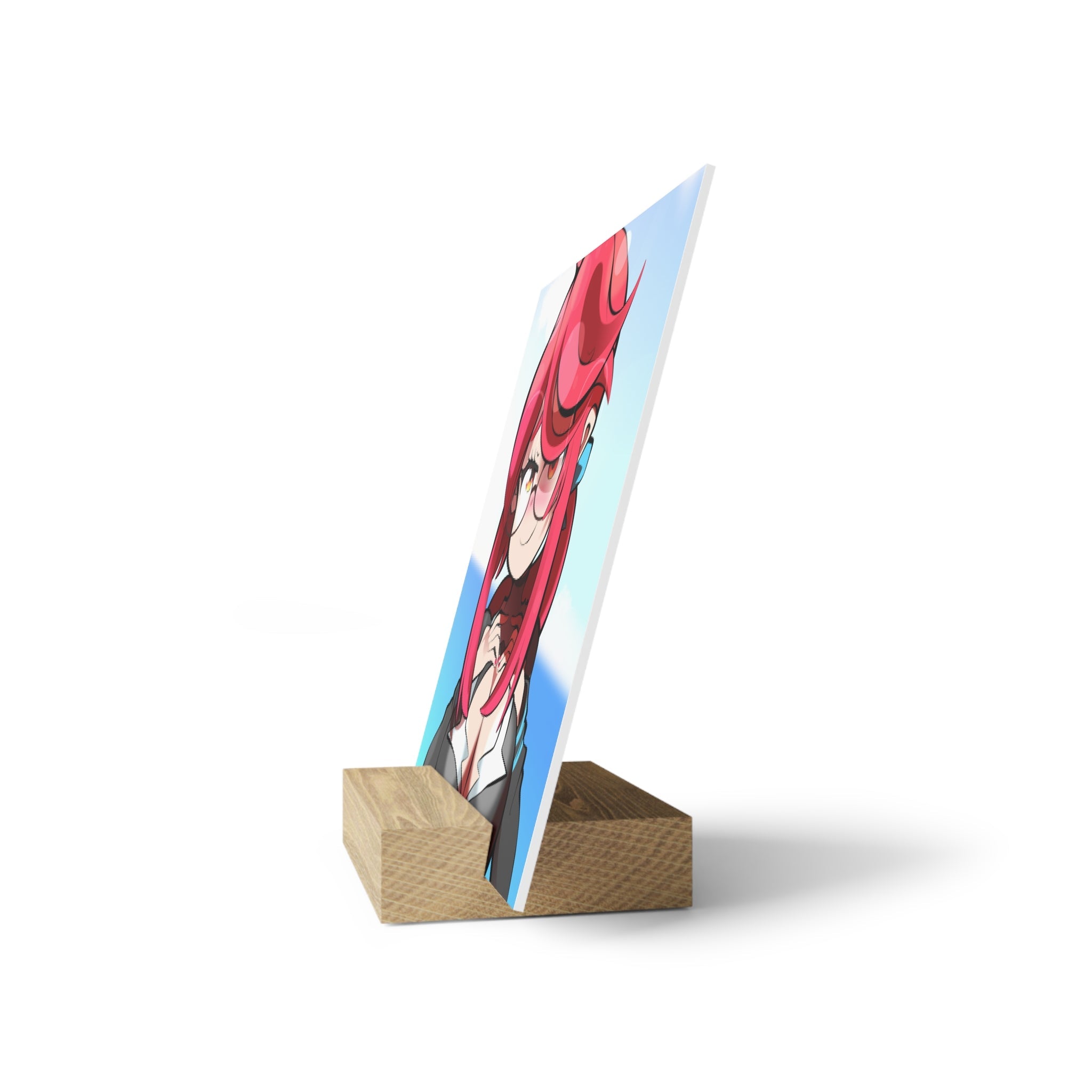 Anime Pinup Gallery Board with Wood Stand — Galactic Hentai Cleavage Squeeze