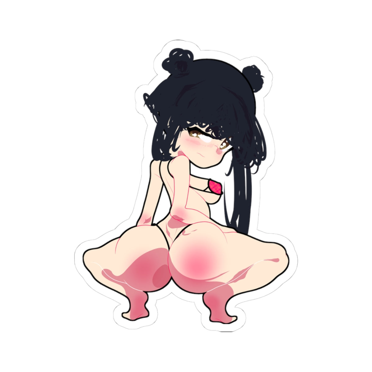 Kawaii Anime Pin-Up Kiss-Cut Sticker