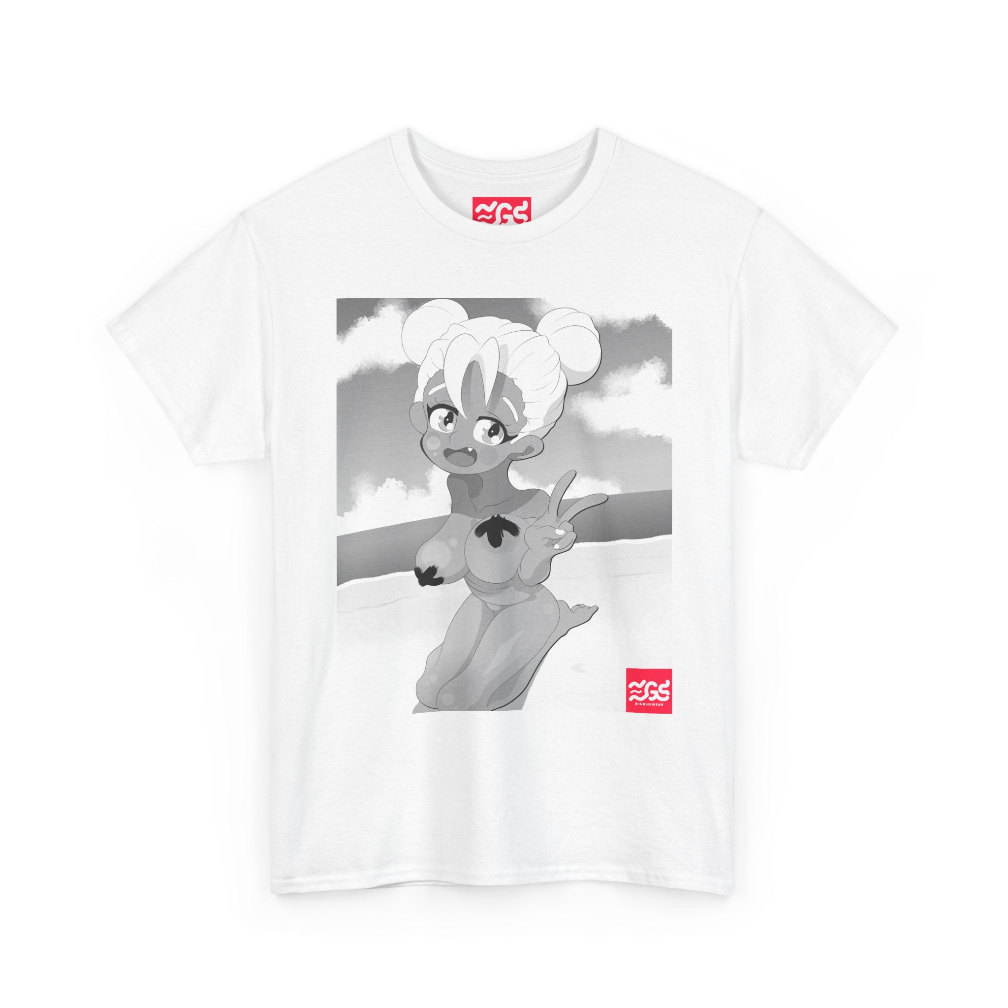 Cute Big-Breasted Girl Graphic Tee