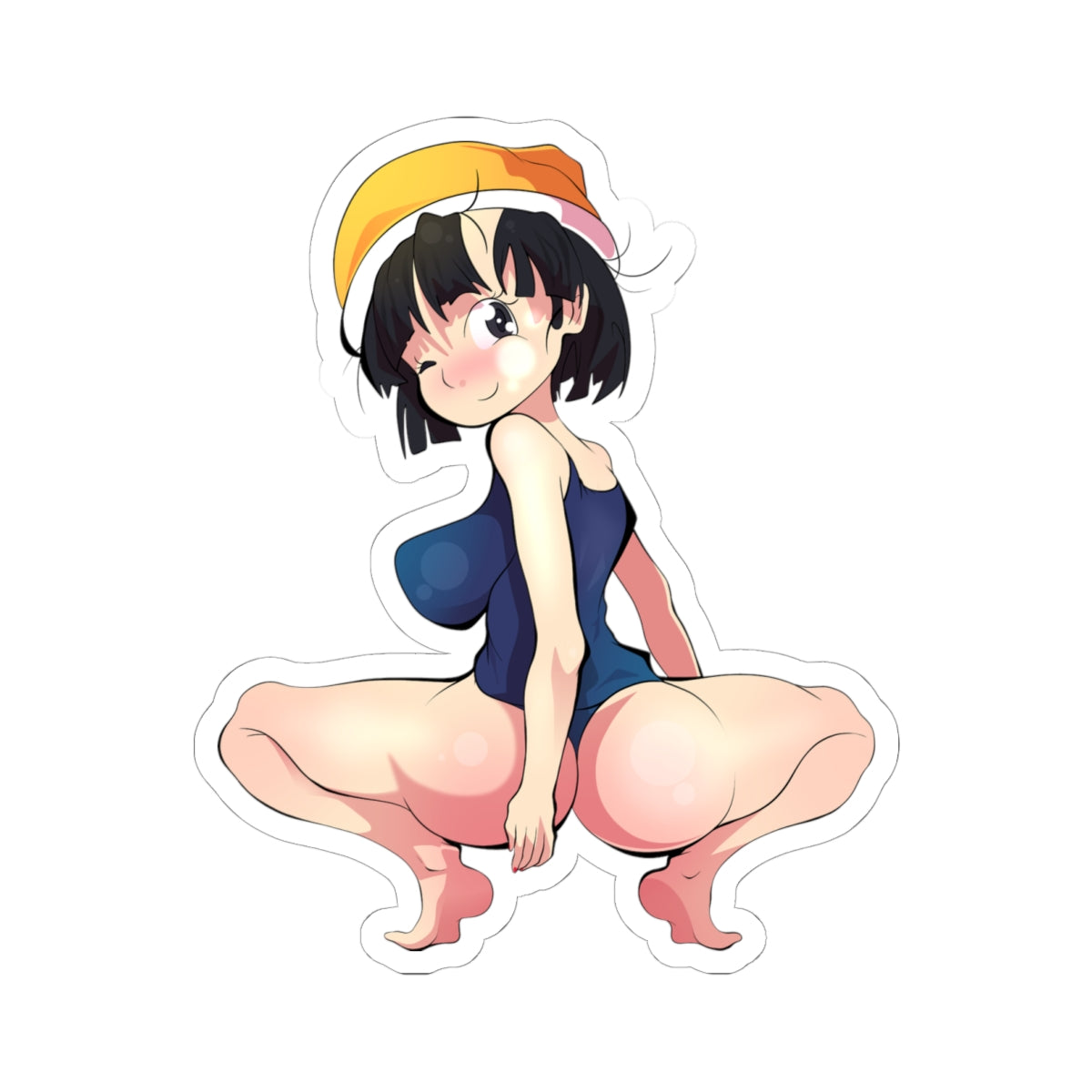 (Anaconda Meme) Anime Booty Sticker-Pan