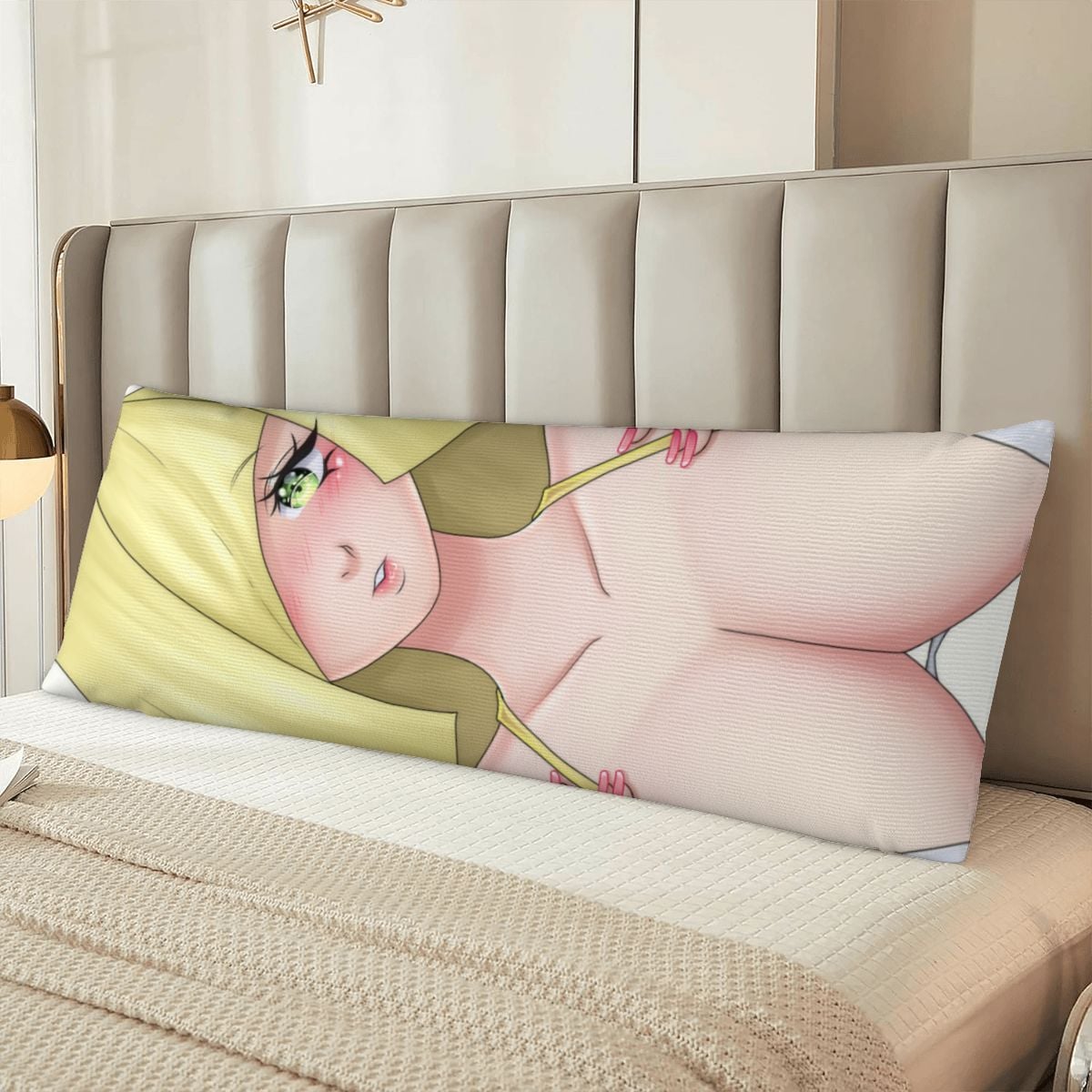 Body Pillow Cover 20"x54" Blond Milf Boobies