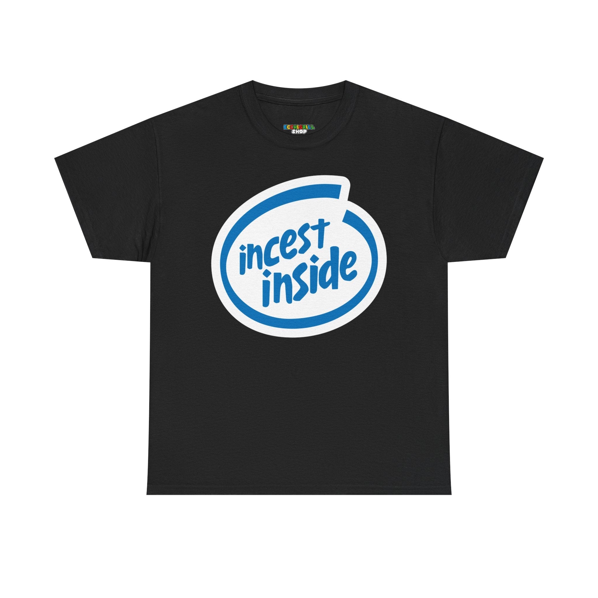 INCEST INSIDE-Black (Unisex Softstyle T-Shirt)