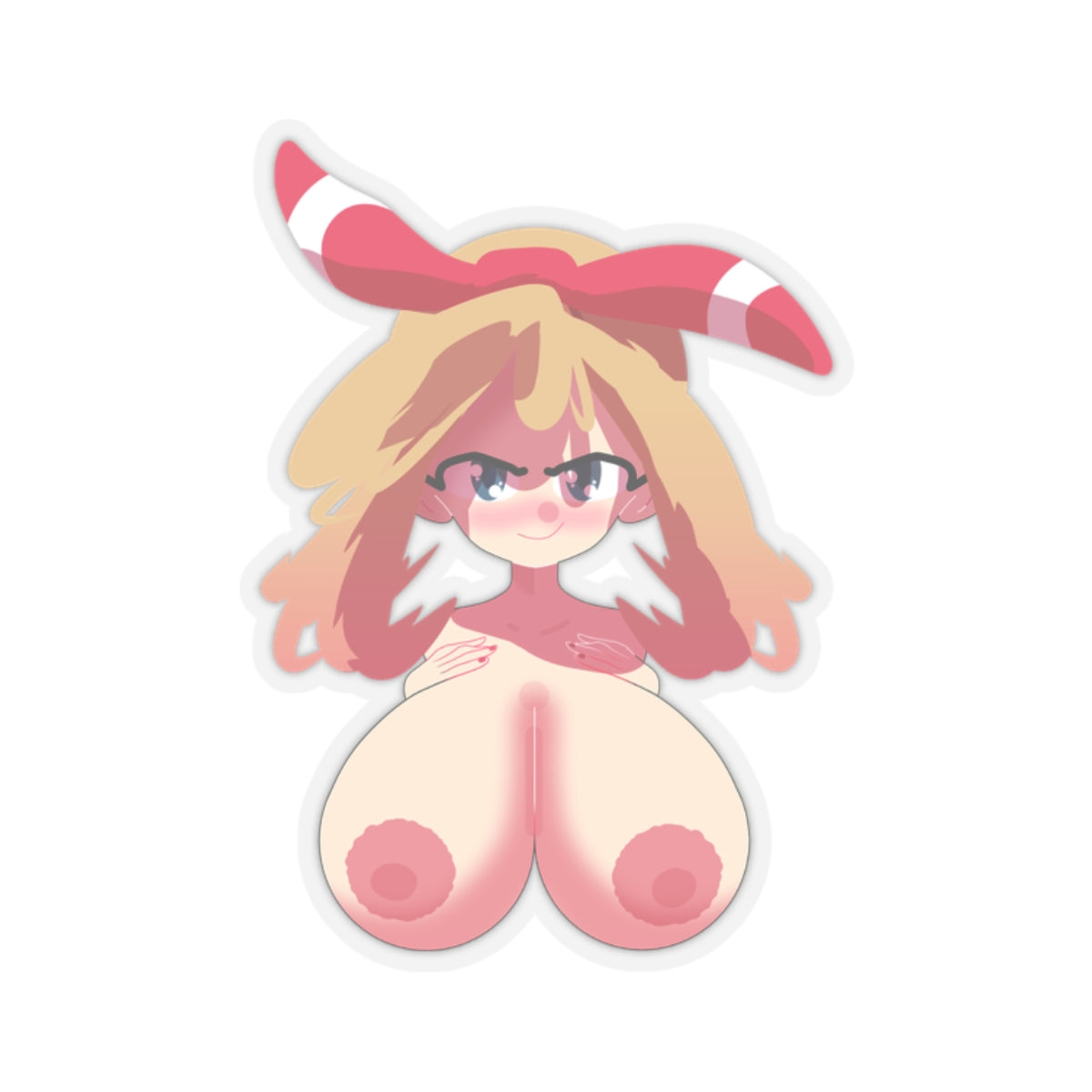 Cute Anime Character Boob Chibi Sticker