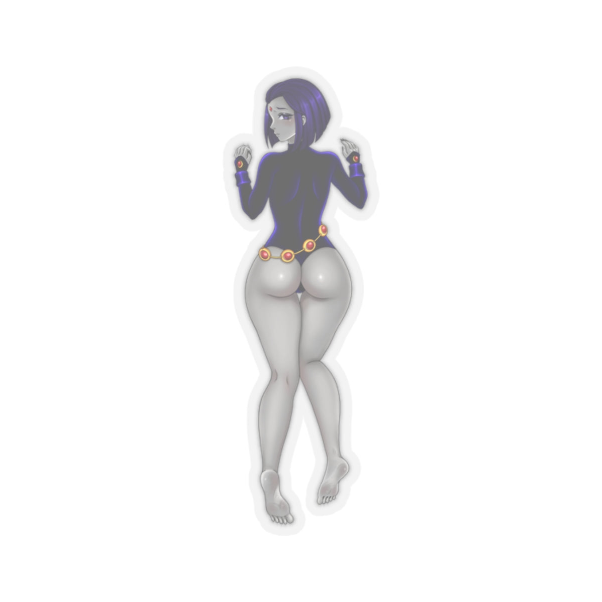 Raven Anime Character Sticker
