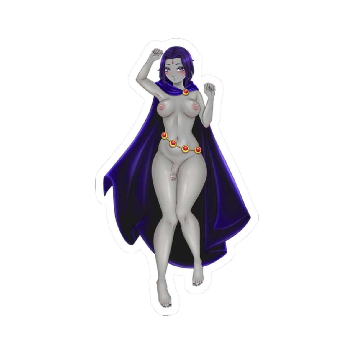 Purple-Haired Sorceress Futanari Sticker V2