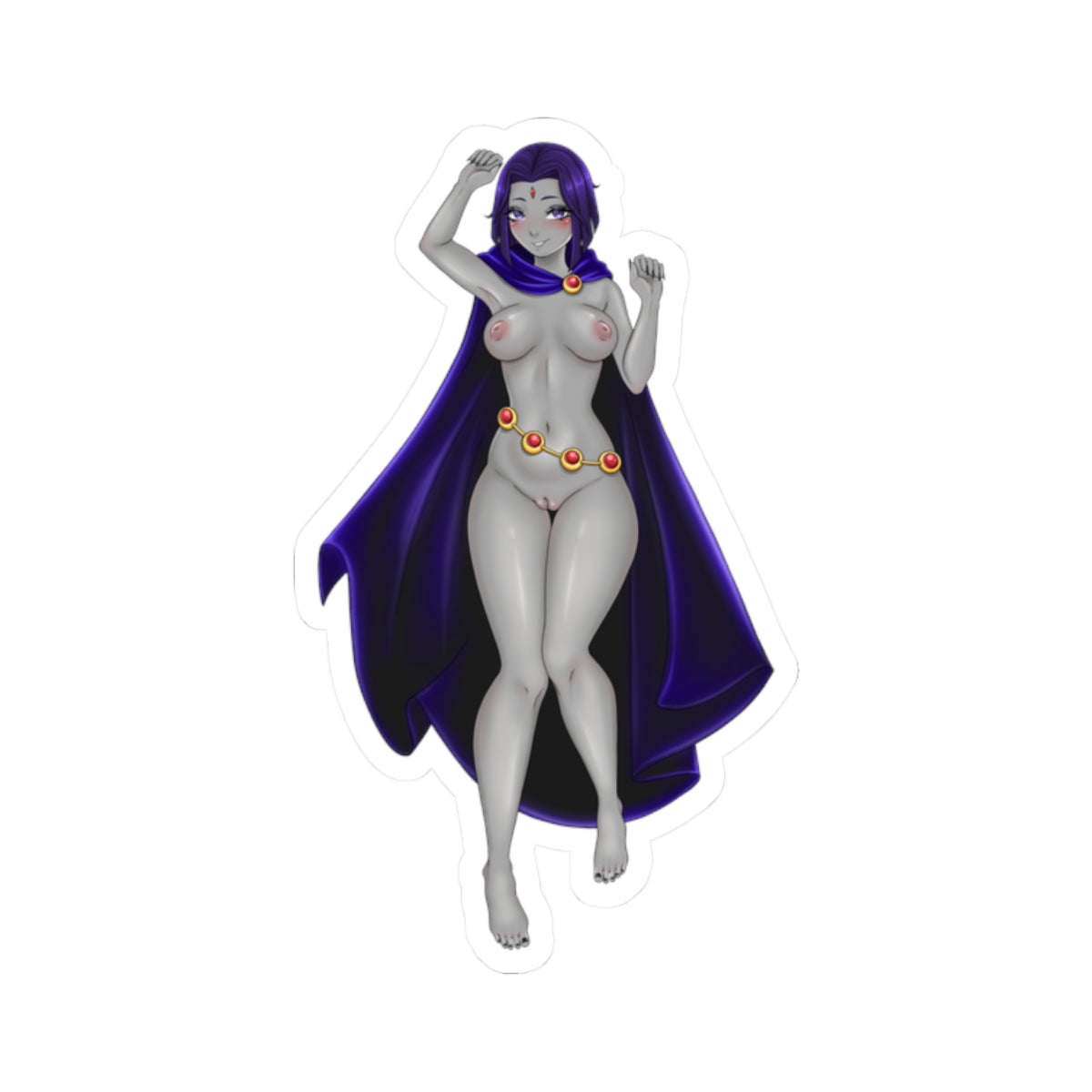Purple Cloaked Sorceress sticker