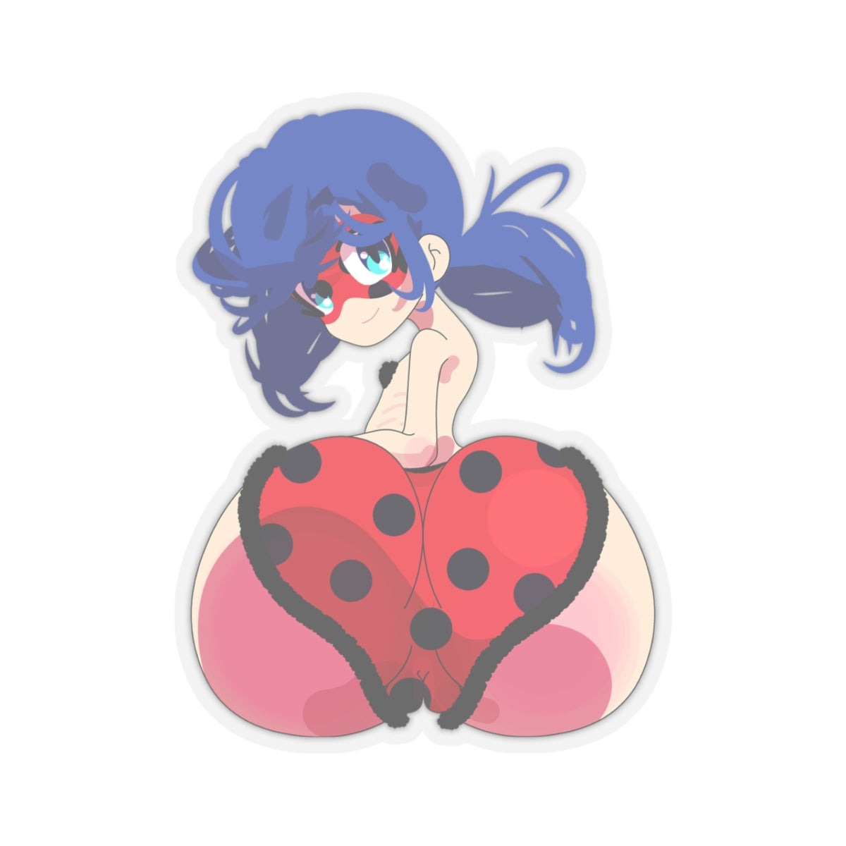 Playful Lady Girl Anime Vinyl Decal