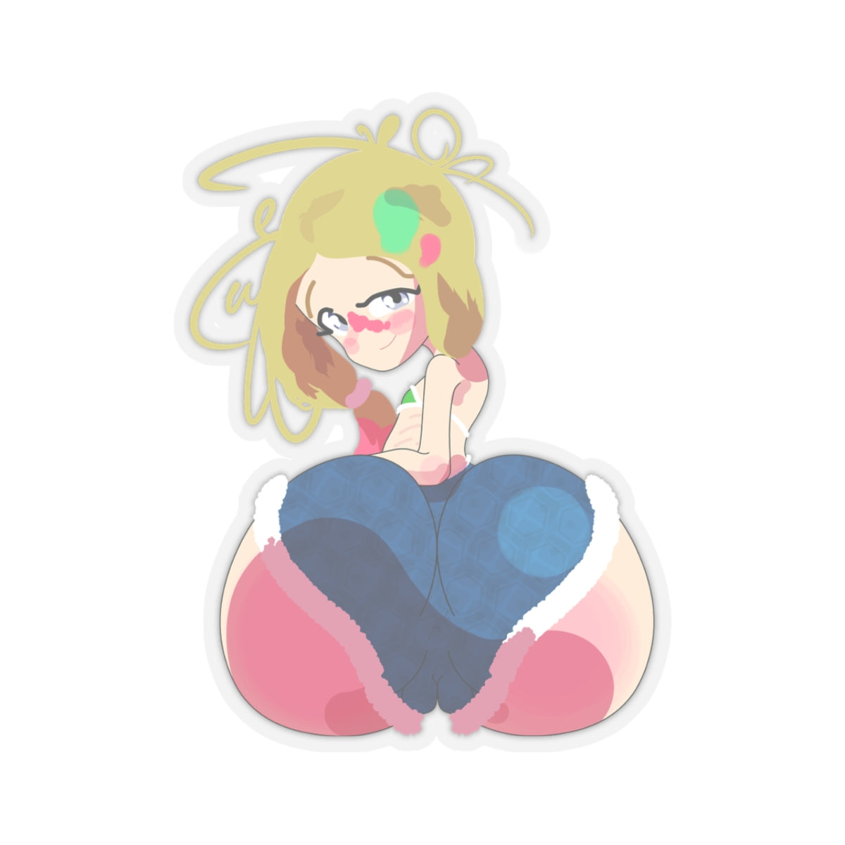 Kawaii Blonde Girl Sticker Cute Anime Sticker