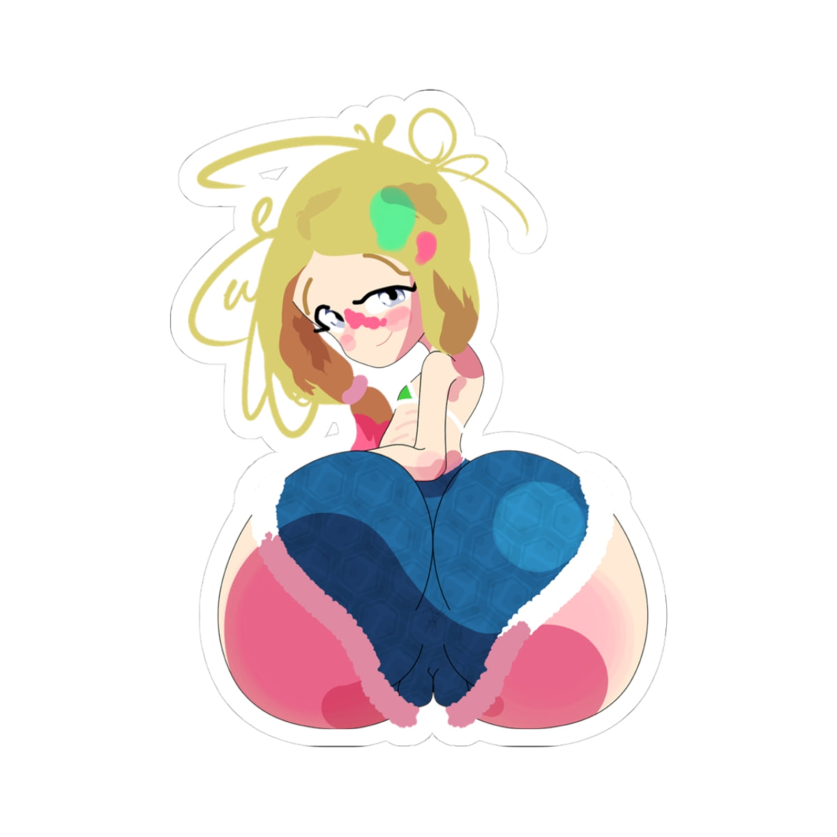 Kawaii Blonde Girl Sticker Cute Anime Sticker