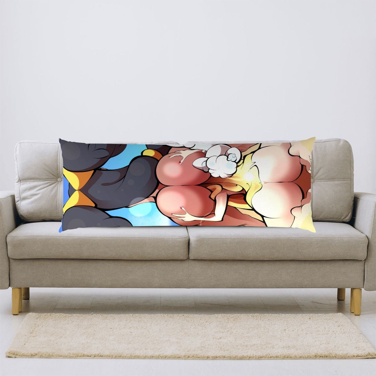 Body Pillow Cover 20"x54" AnalVore BigBooty Grip