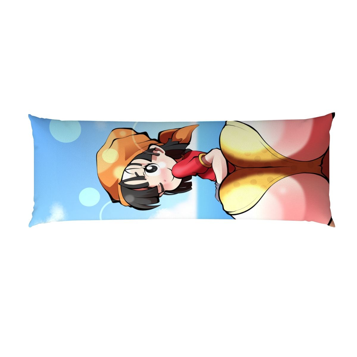 Body Pillow Cover 20"x54" Booty Beach Yellow Thong
