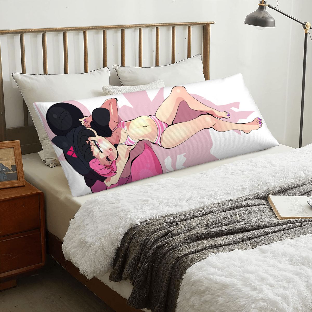 Body Pillow Cover 20" x 54" Hentai Bunny Slut NSFW