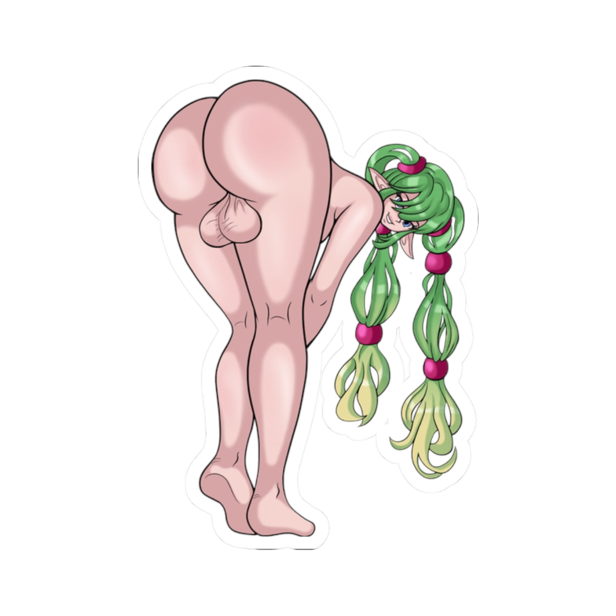 Thicc Futa Elf Girl Sack Stickers