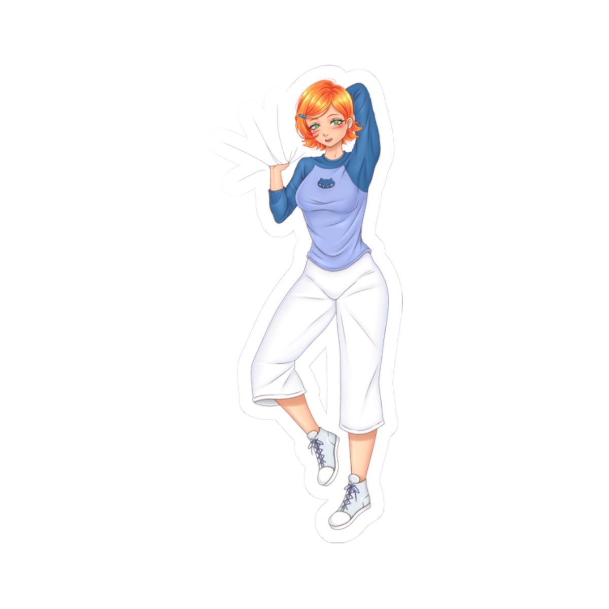 Sexy Redhead Girl Sticker