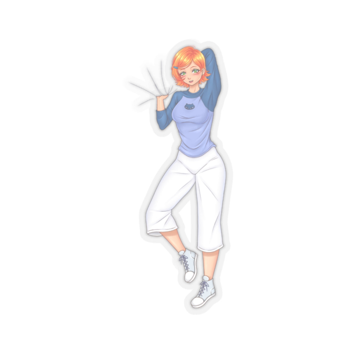 Sexy Redhead Girl Sticker