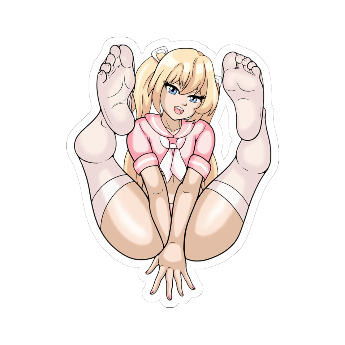 Blonde Anime Girl Sticker Cute Sailor Outfit