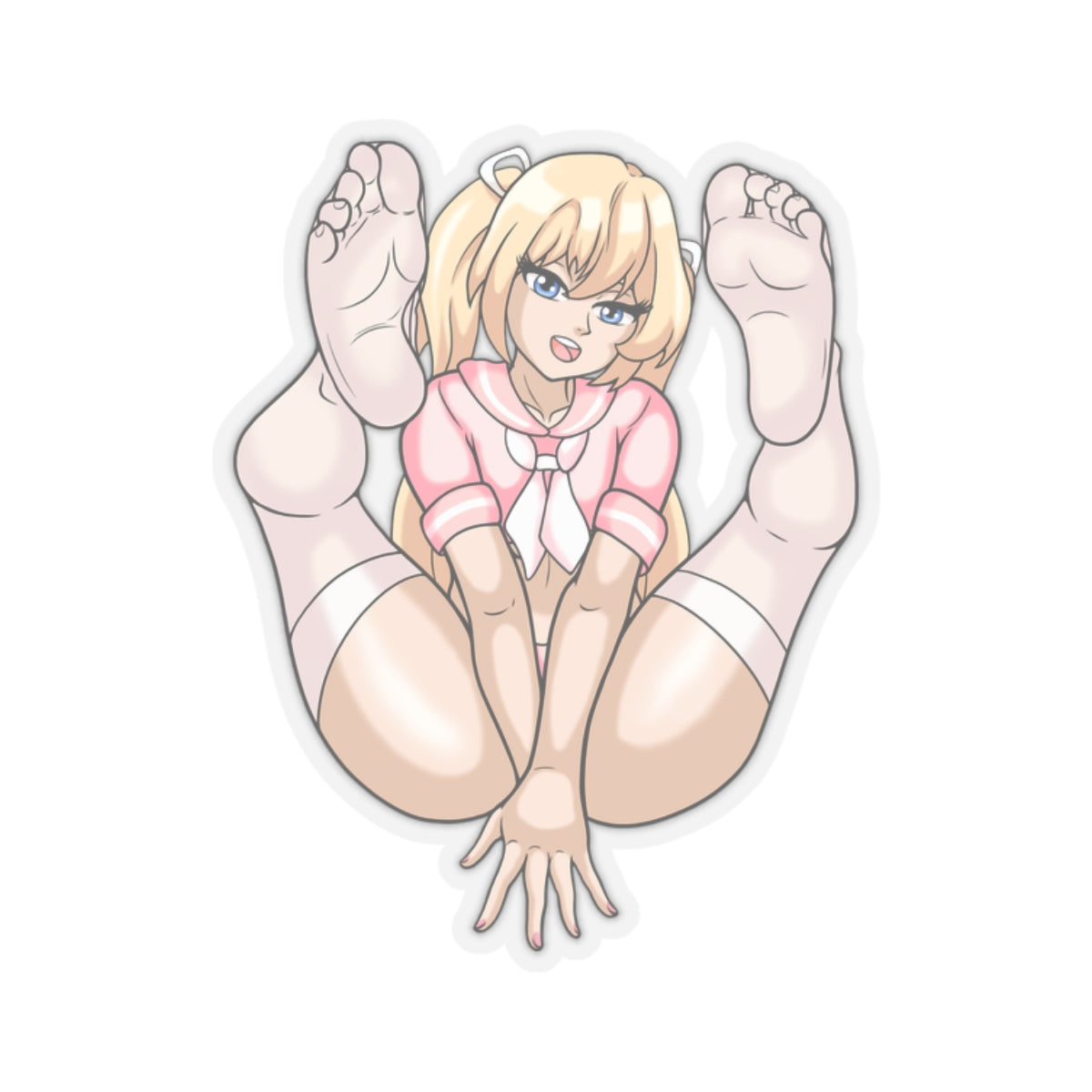 Blonde Anime Girl Sticker Cute Sailor Outfit