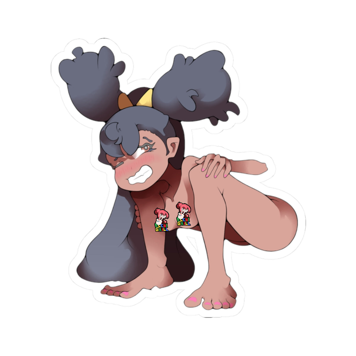 Vore Aftermath Ahegao Dark Skin Pigtails Girl