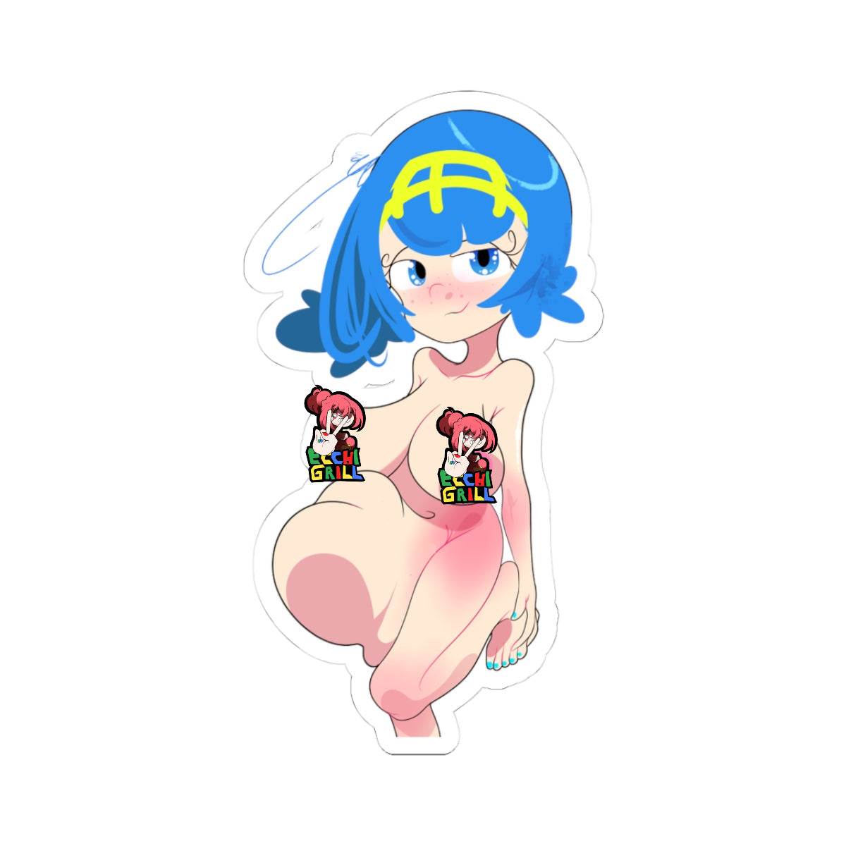 Blue Hair Chibi Vore Girl