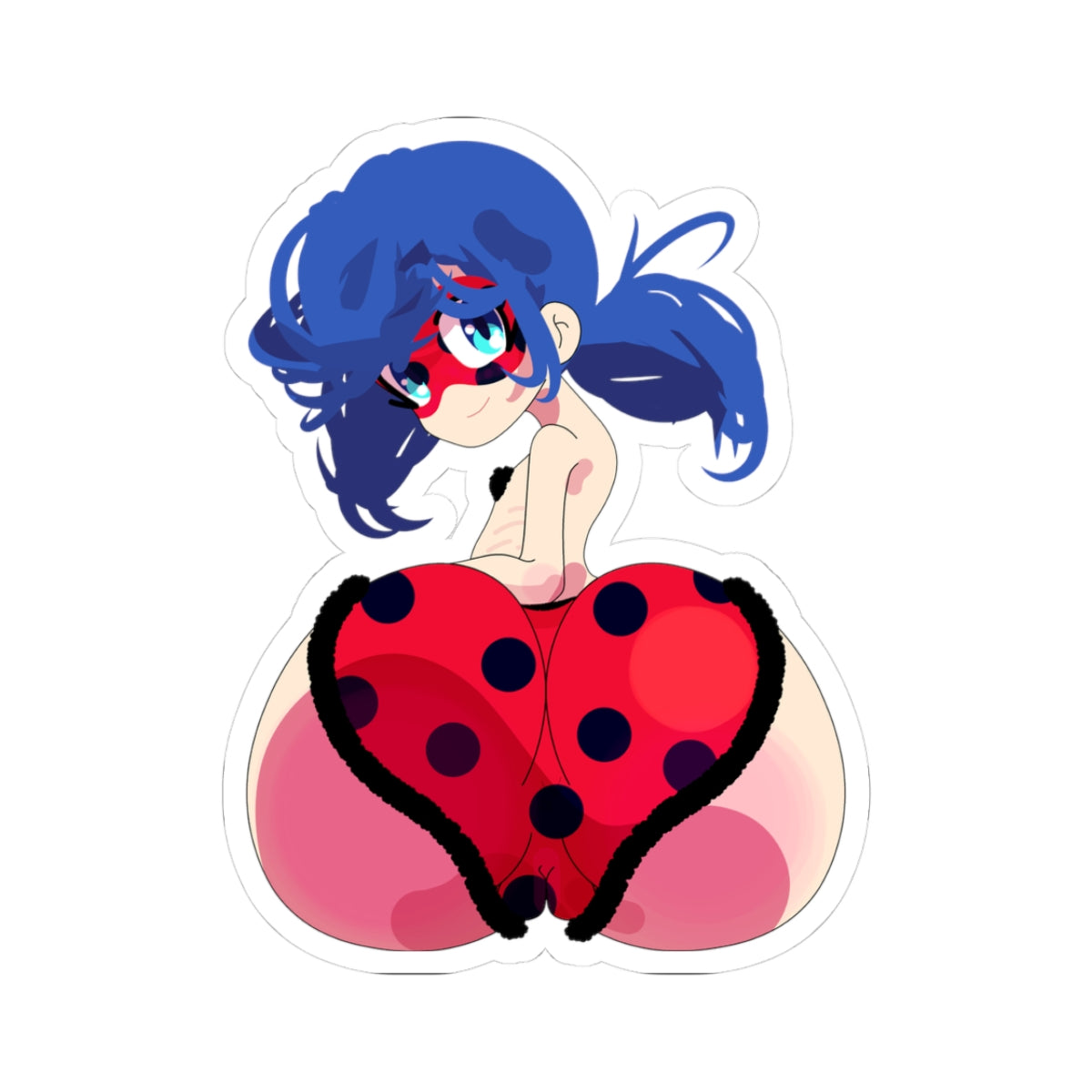 Playful Lady Girl Anime Vinyl Decal