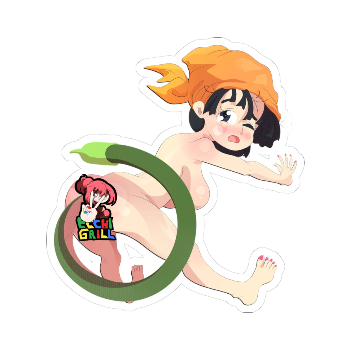 Extreme Tentacle Hentai Anime Girl Nude Big Tits Juicy Ass AnalVore - NSFW Adult Anime Sticker